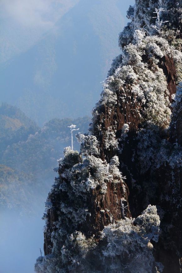 湖南莽山赏别样雪景