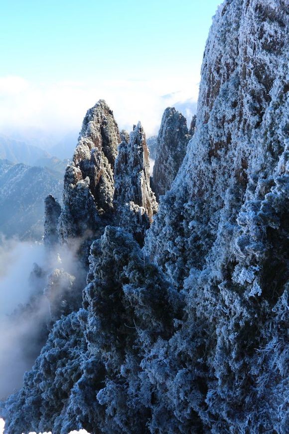 湖南莽山赏别样雪景