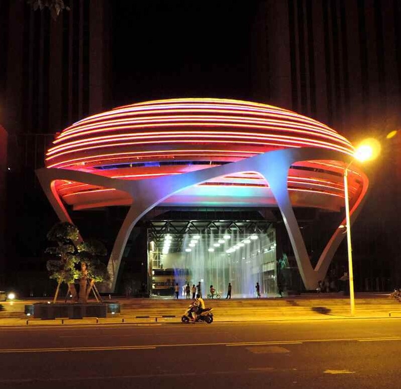 夜幕下的株洲小巨蛋